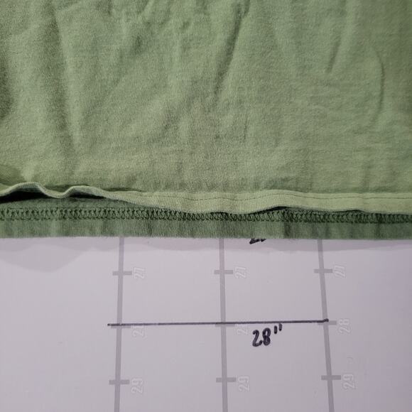 Dog is Good Christmas T Shirt Mens L Green Funny Tee Crew Neck Short Sleeve - Picture 8 of 8